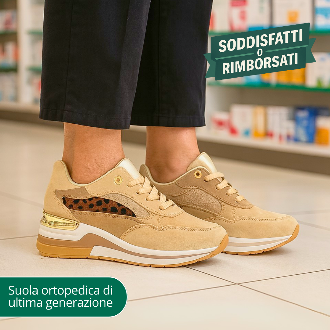 Scarpa ortopedica con soletta antibatterica