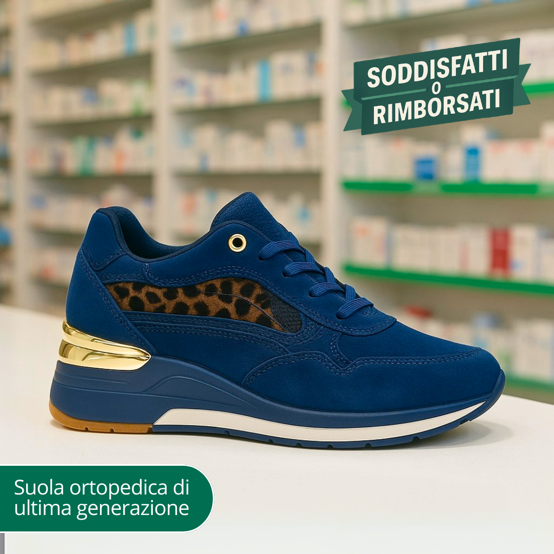 Scarpa ortopedica con soletta antibatterica